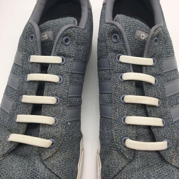 Adidas Neo Cloudfoam Sneakers Mens 11 Silicone Stretch Flat No Laces Gray AW4568 main image 8